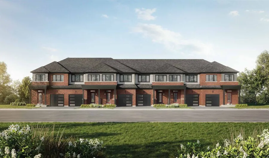 Elevation rendering of the Juniper model, a 20' townhomes at Wellwood
