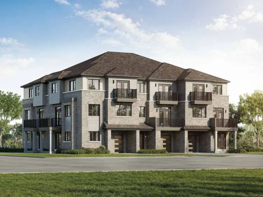 Elevation rendering of the Mariner model, a village towns at Wellwood